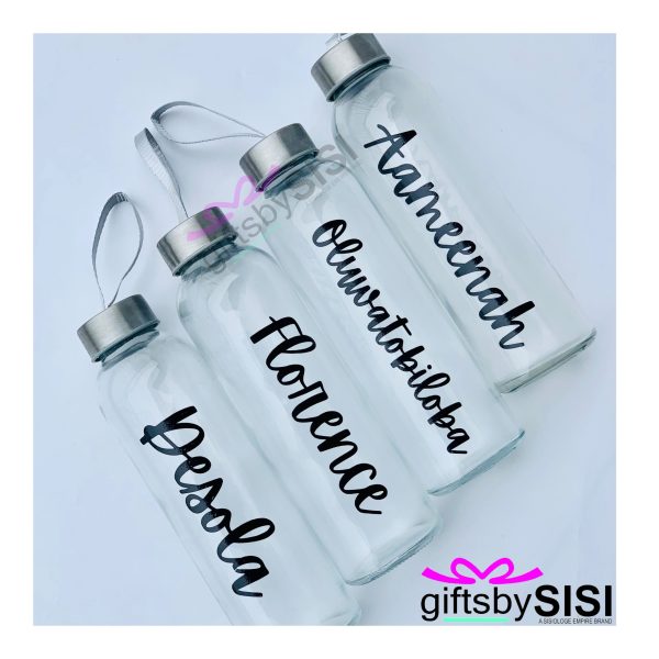 Personalized Plastic Transparent Water Bottle - Image 2