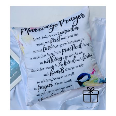 18” Marriage Prayer Sublimation Printed Pillow