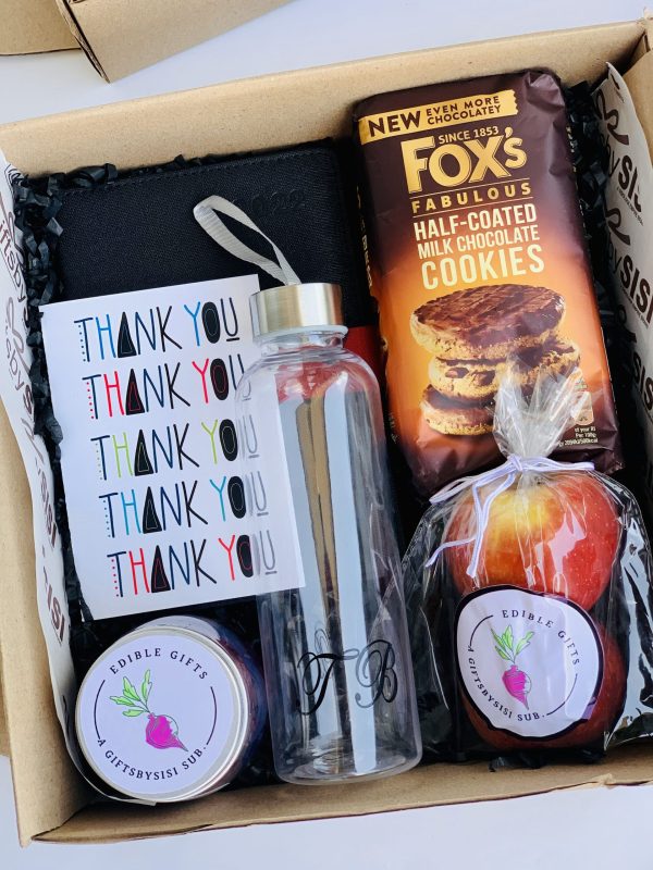 Thank You Fruity Gift Box With Fresh Fruits Personalized Card