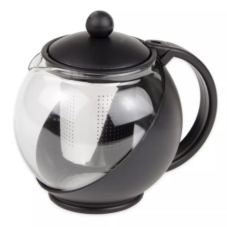 Aurora 25oz Half Moon Glass Tea Pot Gift