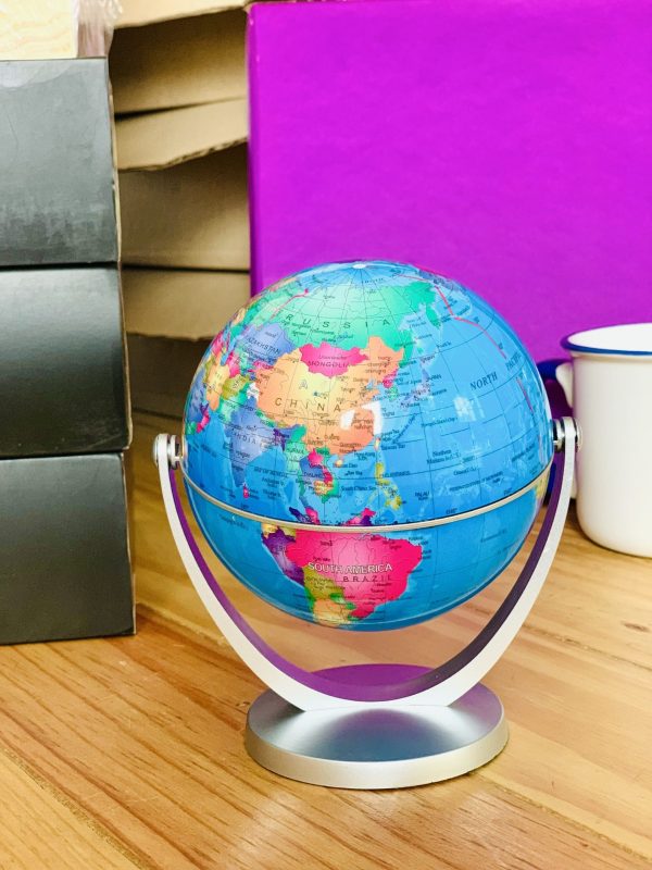 Mini Desktop Globe Atlas Decor Piece Interior Gift Boss Dad Co-worker