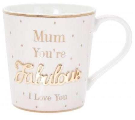 Mad Dots Fabulous Mum Fine China Mug