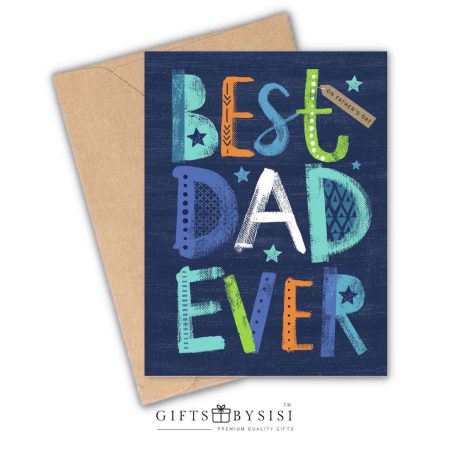 Best Dad Ever Personalized Greeting Card