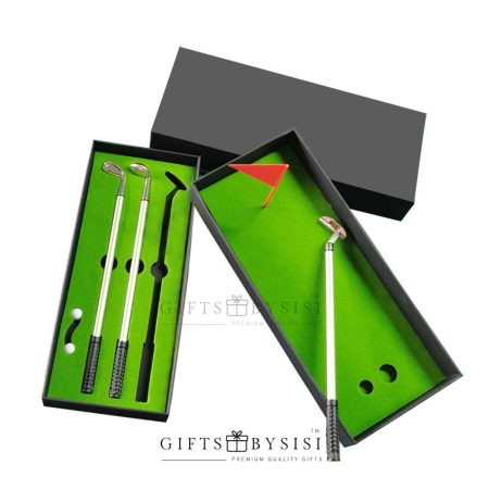 Mini Desktop Golf Course Putting Ball Pen Set