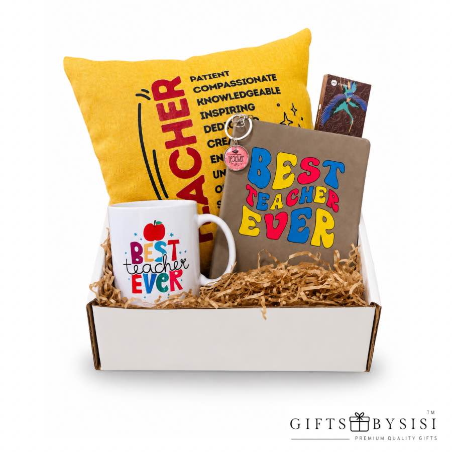 Best Teacher Ever Appreciation Gift Box