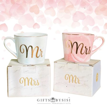 Ceramic Marble Couple Mug