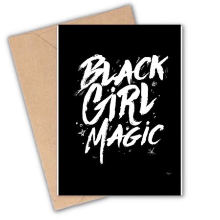 Black Girl Magic Black Personalized Greeting Card