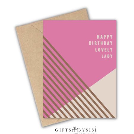 Lovely Lady Personalized Greeting Card