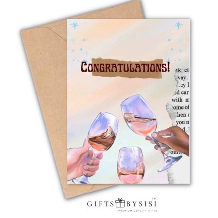Brown Congratulations Personalized Greeting Card