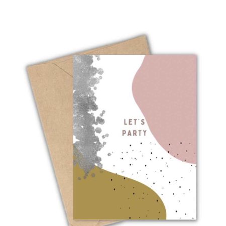 Let’s Party Personalized Greeting Card