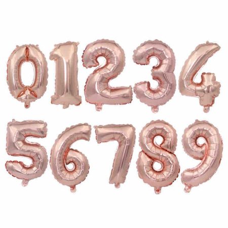Rose Gold Numerical 32” Foil Balloon Party Gift Birthday Anniversary