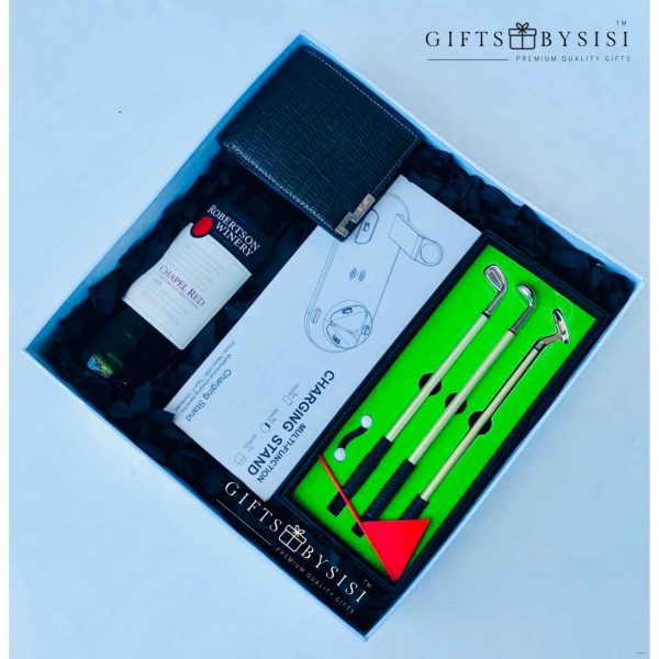 Golf Papa Gift Box for Him Dad Fathers Day Birthday Celebration