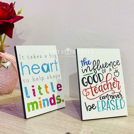 5x7 Glitter Surface Teacher Table Plaque