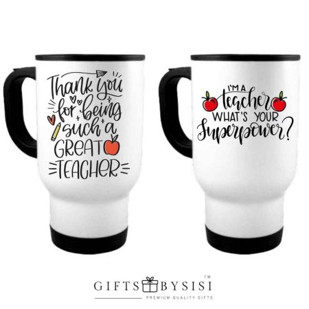 Teacher Appreciation Travel Coffee Cup With Handle