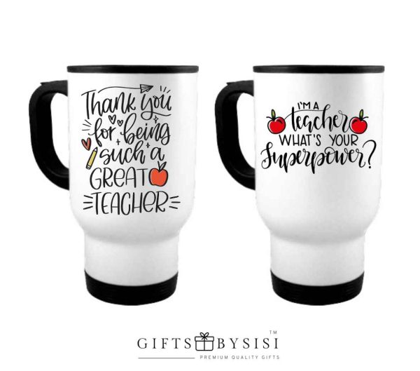 Teacher Appreciation Travel Coffee Cup With Handle