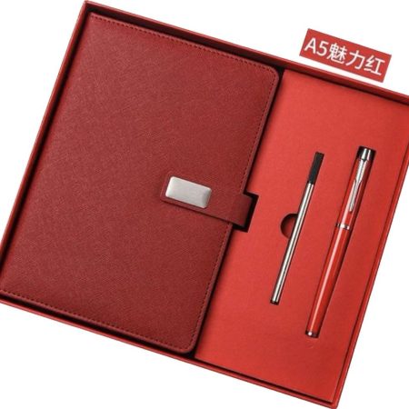 3-in-1 Executive Stationary Set with A5 Journal Pen and Refill Ink
