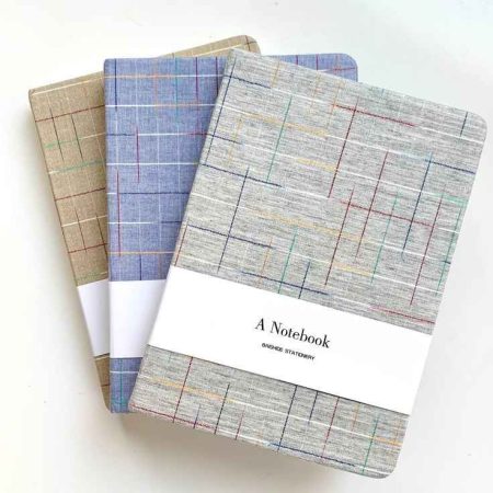 Linen Fabric Custom Notebook Journal Gift For Her Special Occasion