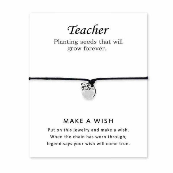 Teacher Appreciation Wish Bracelet Gift
