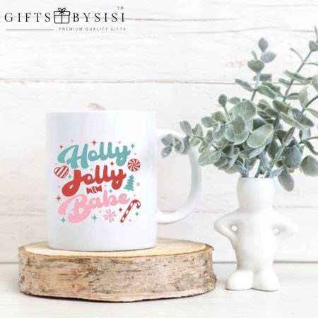 Holly Jolly Baby Christmas White Mug Gift
