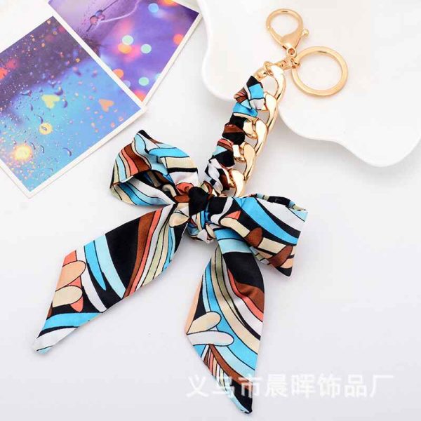 Scarf Bow Tie Design Keyholder & Bag Charm