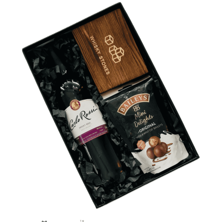 Simple Wine Lover Valentine Gift box for him special occasion