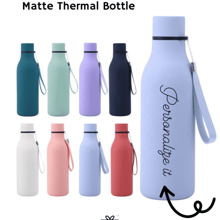 530ml Macaron Matte Finish Sleek Thermal Bottle