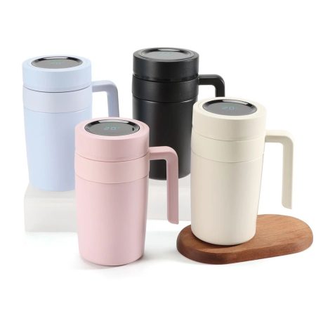 Smart Temperature Display Cup With Holder Drinkware Gift Item