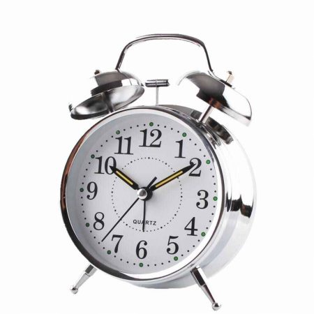 Vintage Analog Clock Desktop Alarm Bell