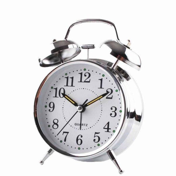 Vintage Analog Clock Desktop Alarm Bell