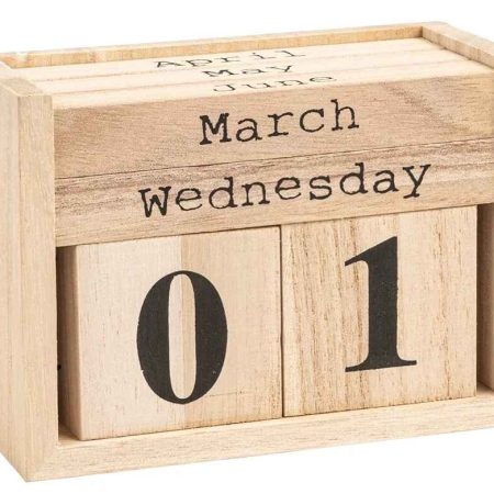 Infinity Wooden Calendar Non Ending Date System