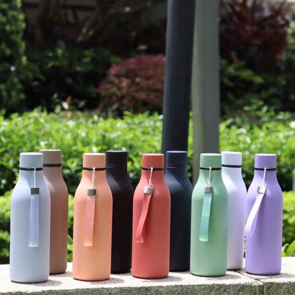 530ml Macaron Matte Finish Sleek Thermal Bottle - Image 2