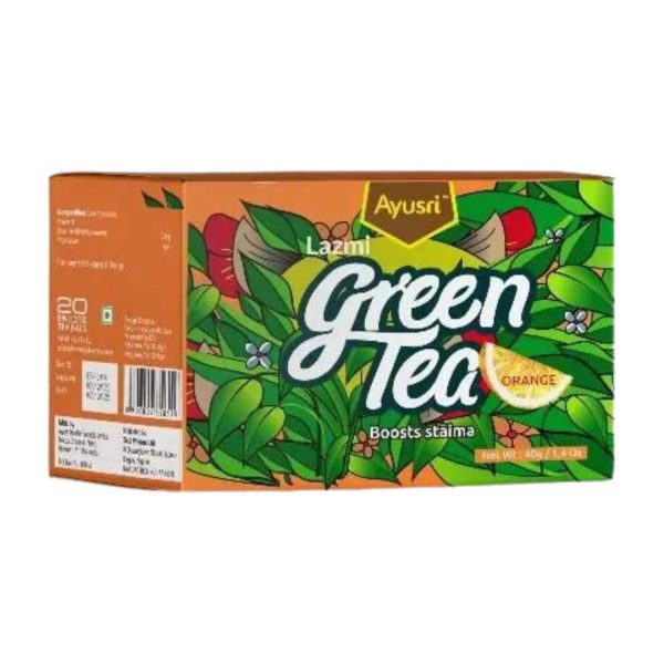 AyurSri Lazmi Green Tea Orange Herbal Tea