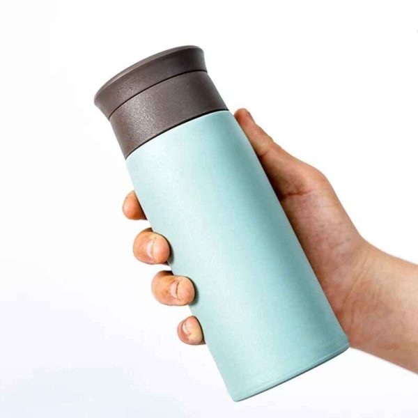 Mini Portable Glass Water Bottle Plastic Cover - Image 3