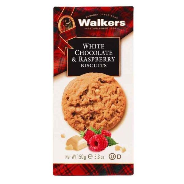 Walkers White Chocolate and Raspberry Biscuits 150g Shortbread Biscuits - Image 2