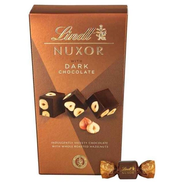 Lindt NUXOR Dark Gianduja Chocolate with Hazelnuts