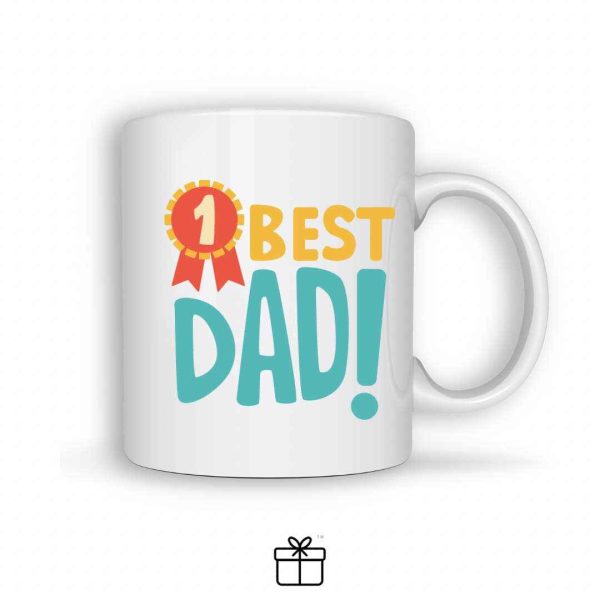 Number 1 Best Dad Sublimation Printed Father’s Day Mug