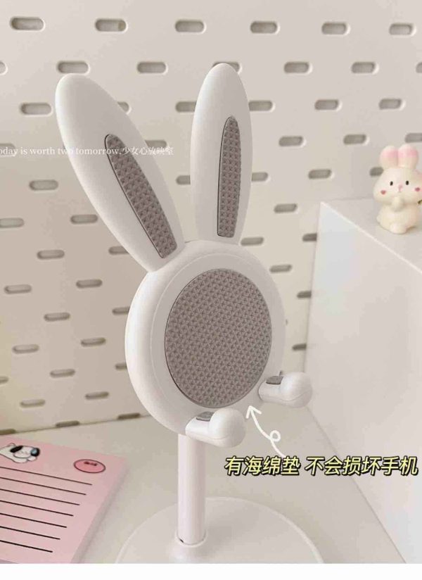 Cute Cartoon Rabbit Adjustable Desktop Phone And Tablet Holder Gift - Image 4
