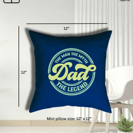 Personalized Mini Sized Father's Day Dad Birthday Celebration Pillow Collection
