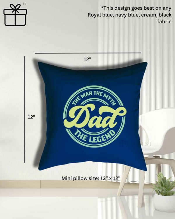 Personalized Mini Sized Father's Day Dad Birthday Celebration Pillow Collection