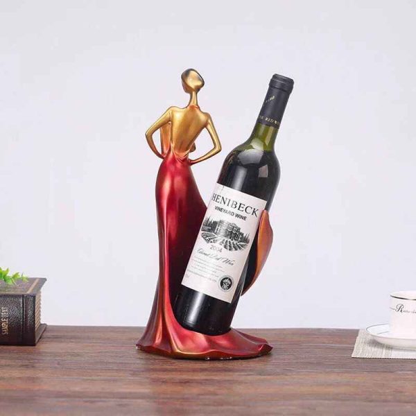 Elegant Lady Decorative Art Wine Holder - Image 4