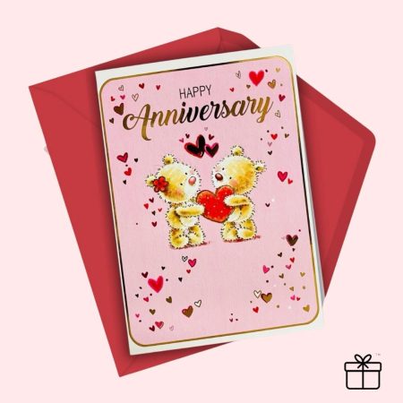 Romantic Anniversary Card - "Forever Love" Greeting Card for Couples