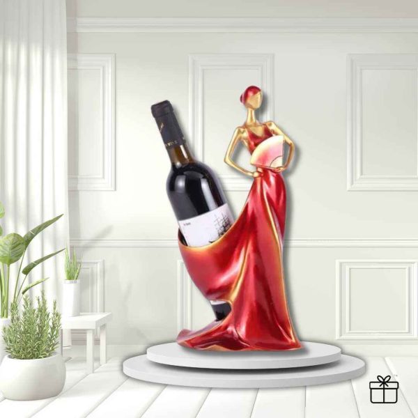 Elegant Lady Decorative Art Wine Holder