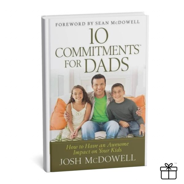 "10 Commandments for Dads" by Josh McDowell Motivational Novel Paperback