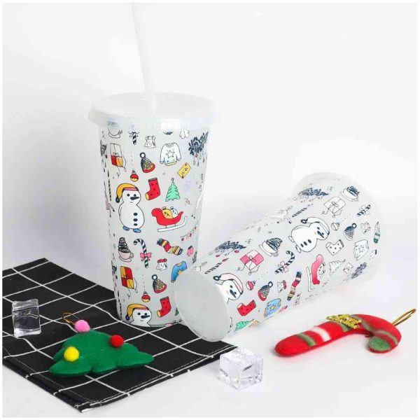700ml Plastic Christmas Sipping Cup Gift - Image 2