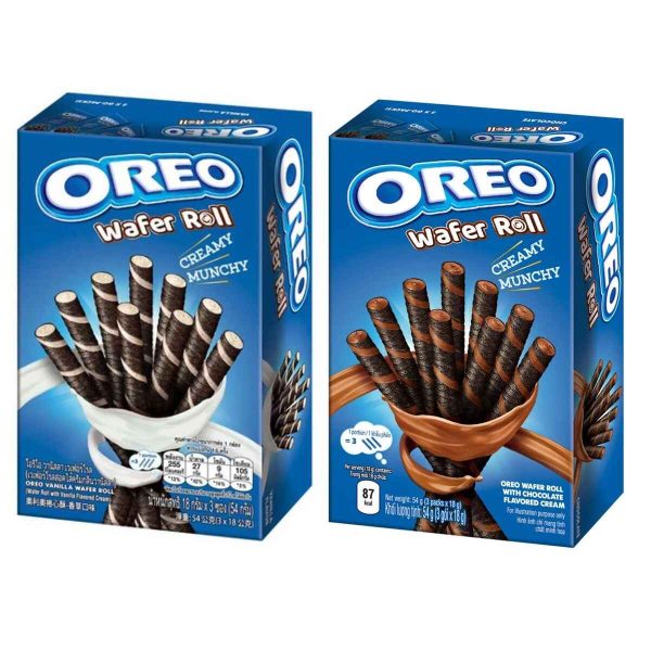Oreo Wafer Roll With Vanilla Flavored Cream