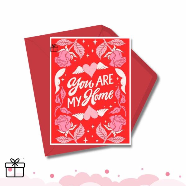 My Home Personalized Valentine’s Lovers Greeting Card