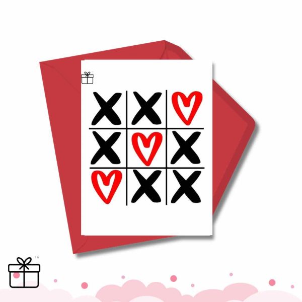 XOXO Personalized Valentine’s Lovers Greeting Card