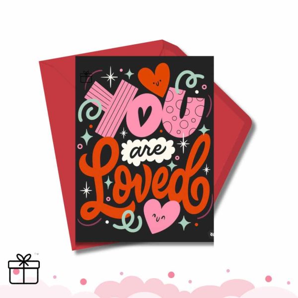 You Are Loved Personalized Valentine’s Lovers Greeting Card