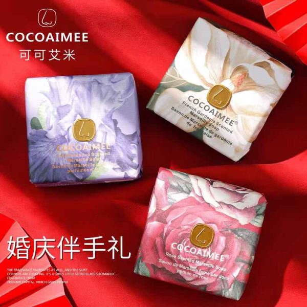 Cocoaimee Savon Rose-Scented Bath Soap Gift