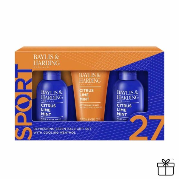 Baylis & Harding Citrus, Lime & Mint Men's Refreshing Essentials Trio Gift Set
